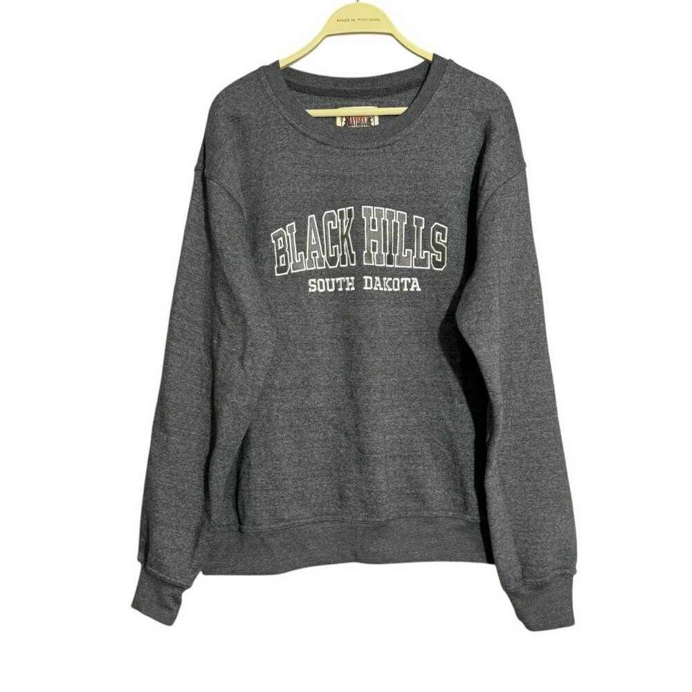 Vintage Maverick Black Hills South Dakota Sweatshirt Fleece Men Size L State USA